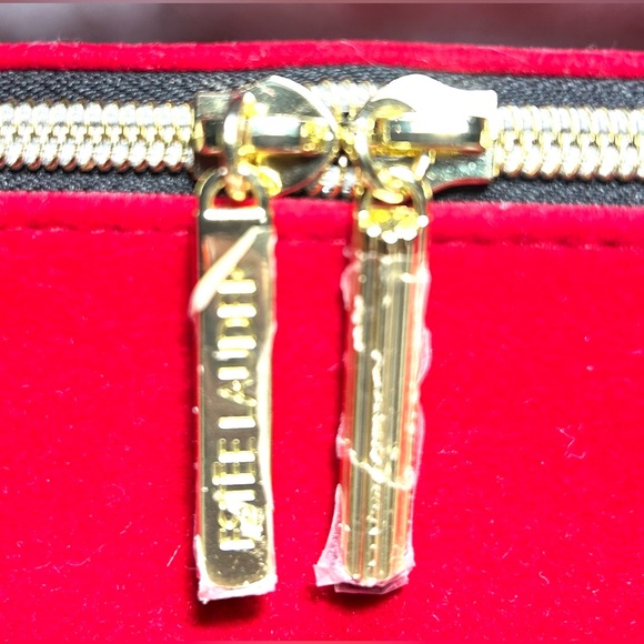 Estée Lauder  Red Velvet Bow detail travel bag makeup iPad. Small laptop - Picture 5 of 10